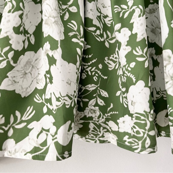 SHEIN Curve Boho Floral Faux Wrap Bell Sleeve Peplum Blouse Size XL - Picture 8 of 12